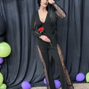 Elegant Black Lace Jumpsuit